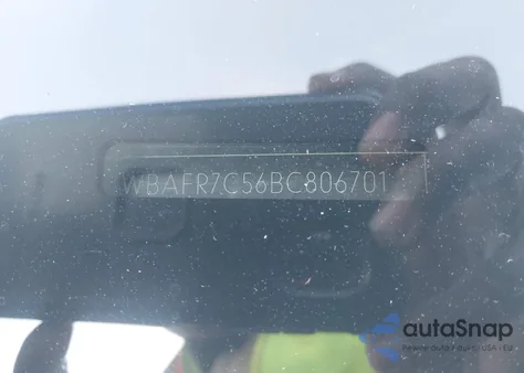 2011 BMW 535I из США, поврежденный, VIN WBAFR7C56BC806701